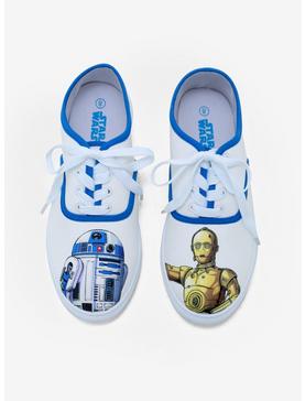 Plus Size Star Wars R2-D2 & C-3PO Lace-Up Sneakers, , hi-res