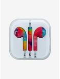 Psychedelic Rainbow Earbuds, , alternate