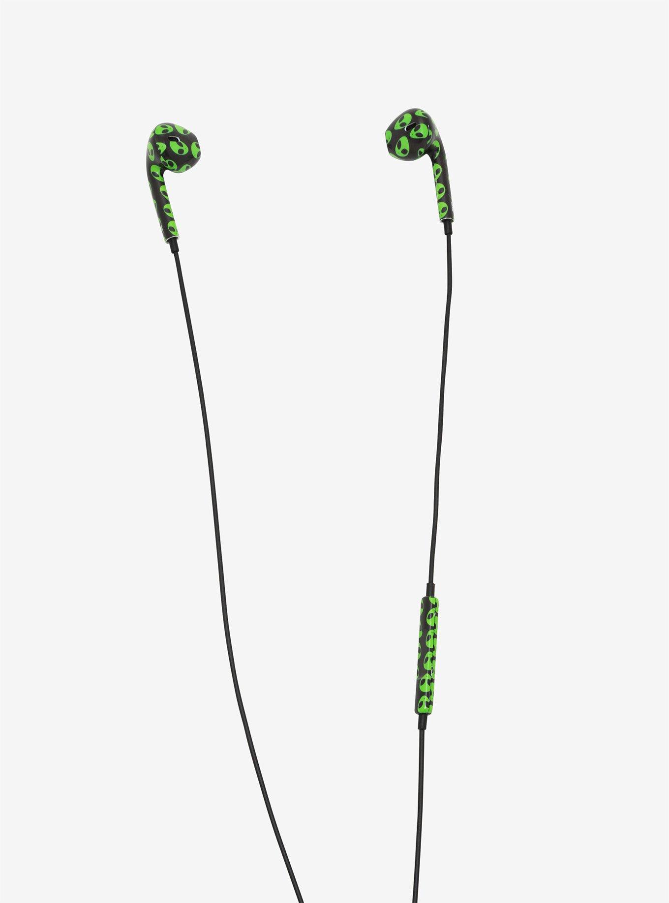 Green Alien Lightning Earbuds, , alternate