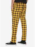Yellow Plaid Drawstring Pants, , alternate