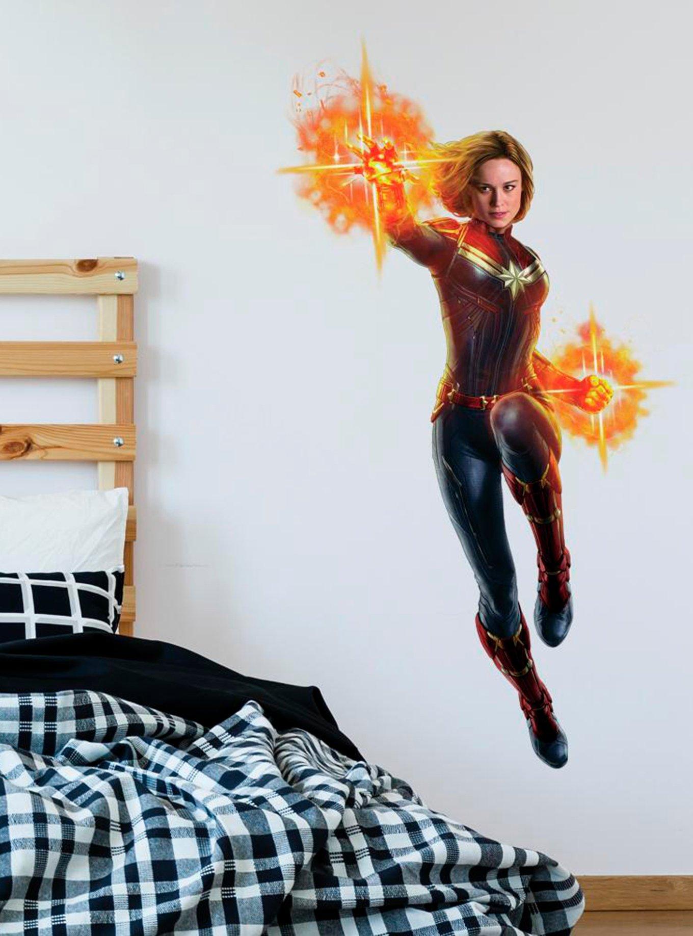 Marvel Captain Marvel Peel & Stick Giant Wall Decals, , alternate