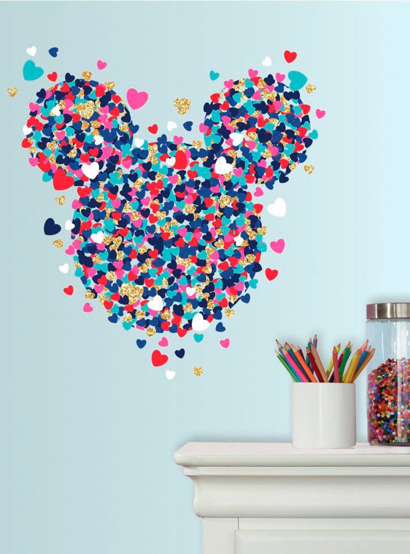 Disney Mickey Mouse Heart Confetti Peel & Stick Giant Wall Decal