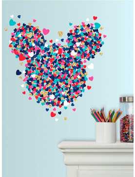 Disney Mickey Mouse Heart Confetti Peel & Stick Giant Wall Decal, , hi-res