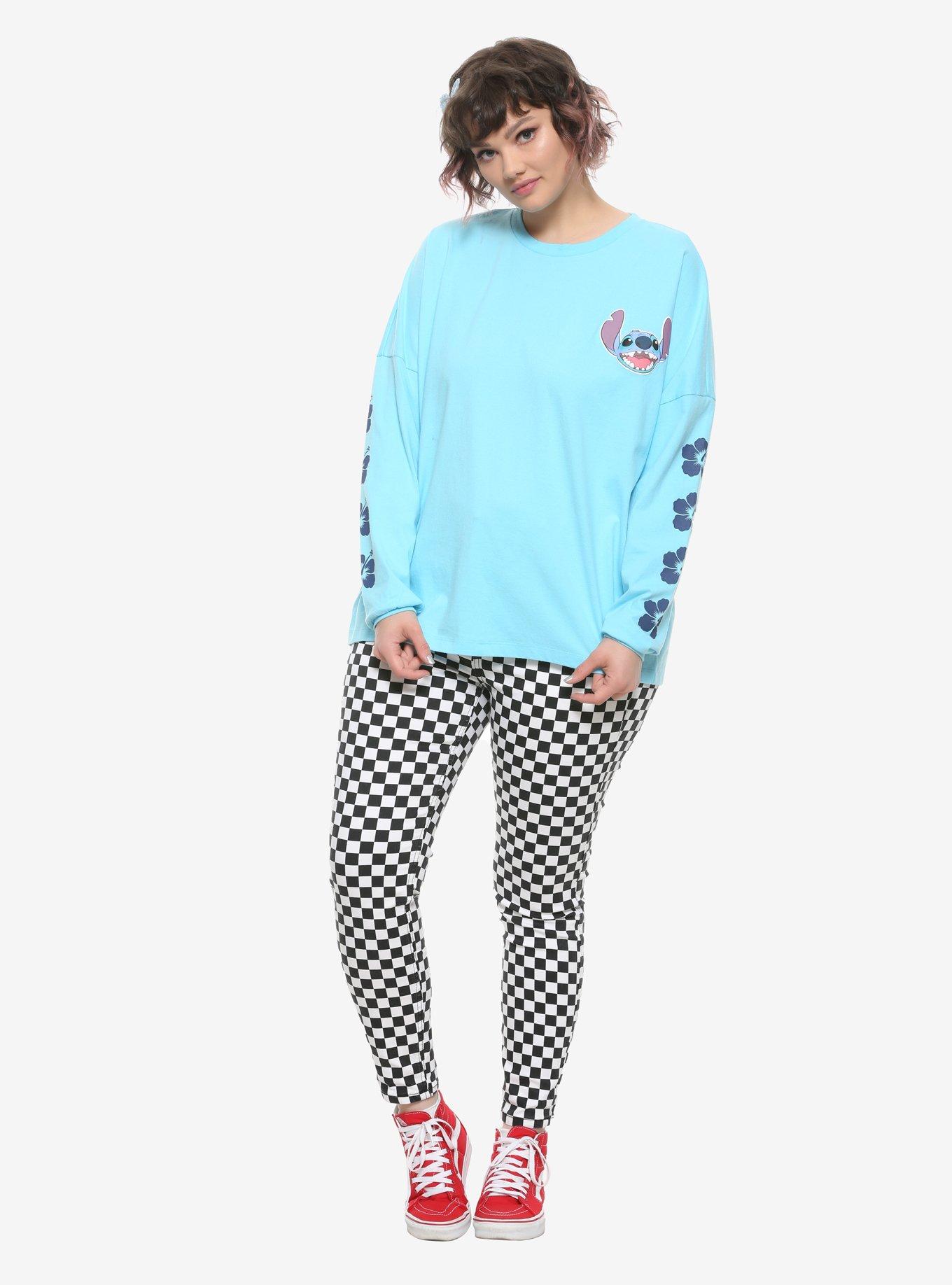 Disney Lilo & Stitch Ohana Girls Long-Sleeve Athletic Jersey Plus Size, , alternate