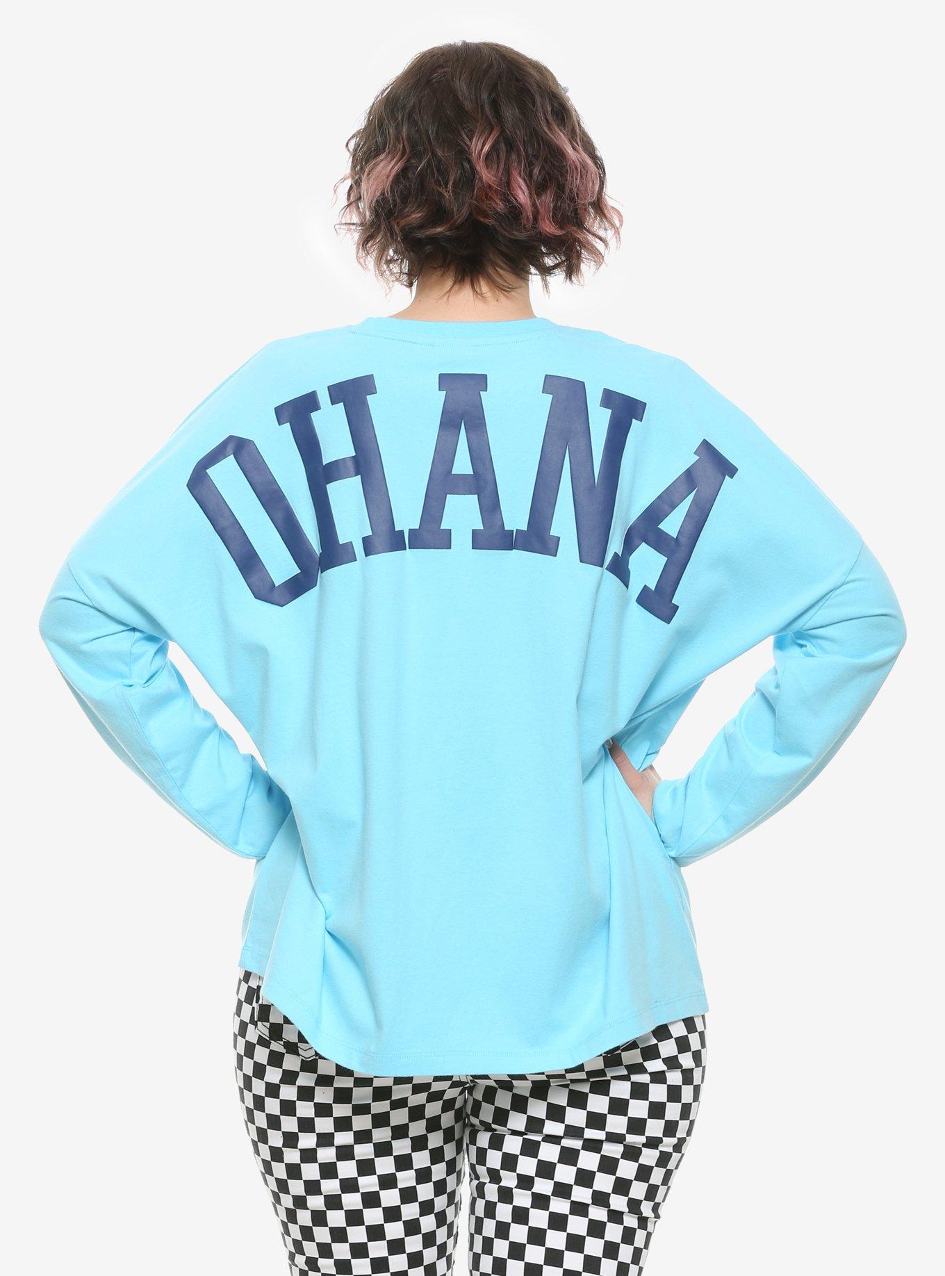 Disney Lilo & Stitch Ohana Girls Long-Sleeve Athletic Jersey Plus Size, , alternate