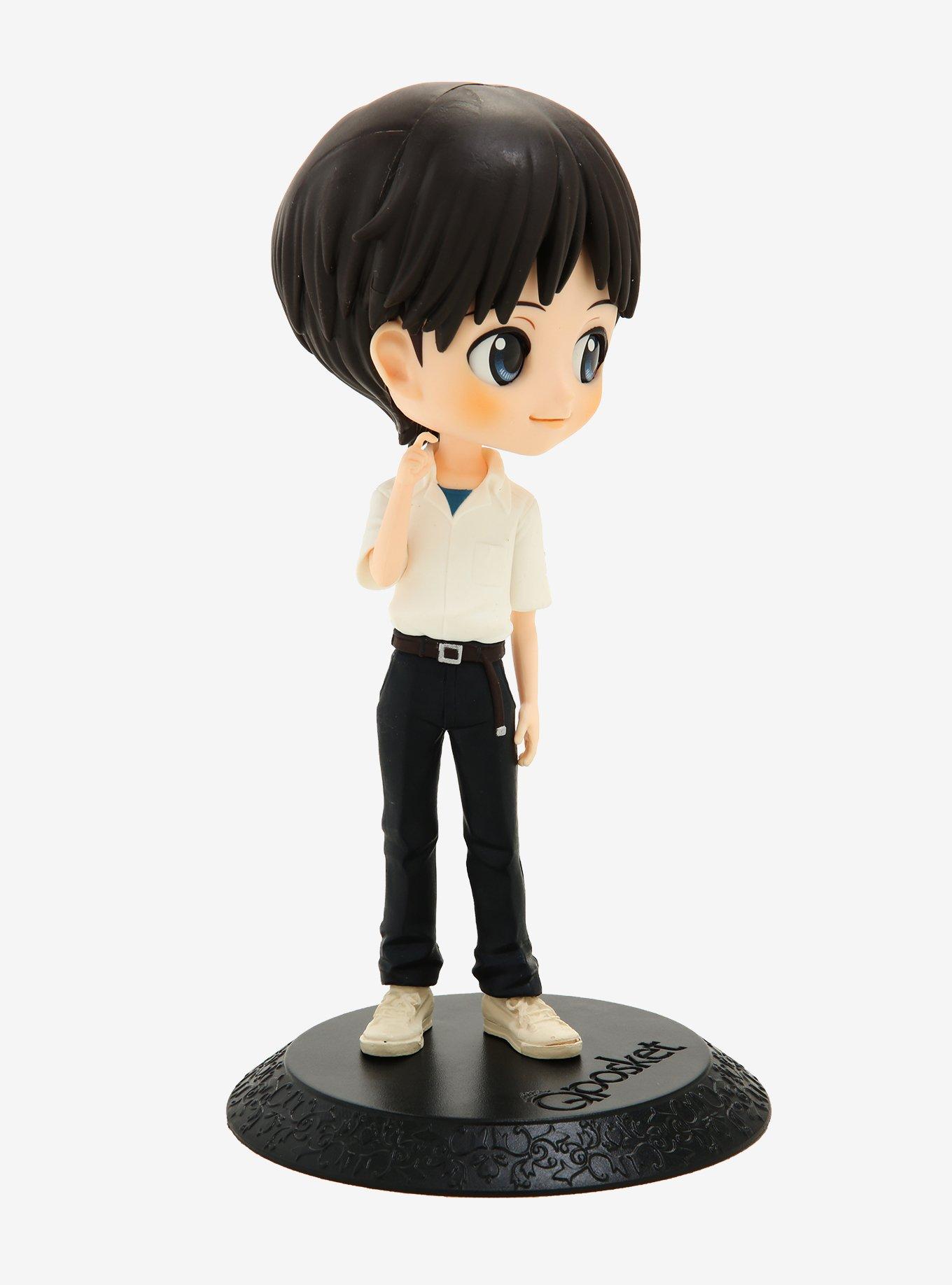 Banpresto - Q Posket, Evangelion Movie, Figura Di Shinji Ikari Versione A, Multicolore, Supporto Incluso