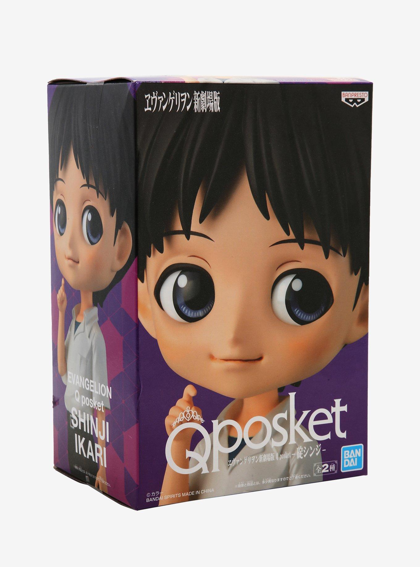 Banpresto Evangelion Q Posket Shinji Ikari Vinyl Figure, , alternate