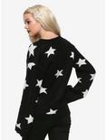 Black & White Star Girls Sweater, WHITE, alternate