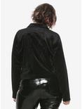 Her Universe Disney Maleficent: Mistress Of Evil Girls Velvet Moto Jacket Plus Size, BLACK, alternate