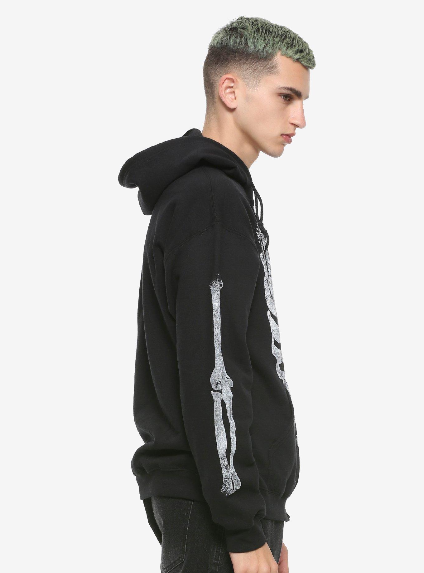 Skeleton Zip-Up Hoodie, , alternate