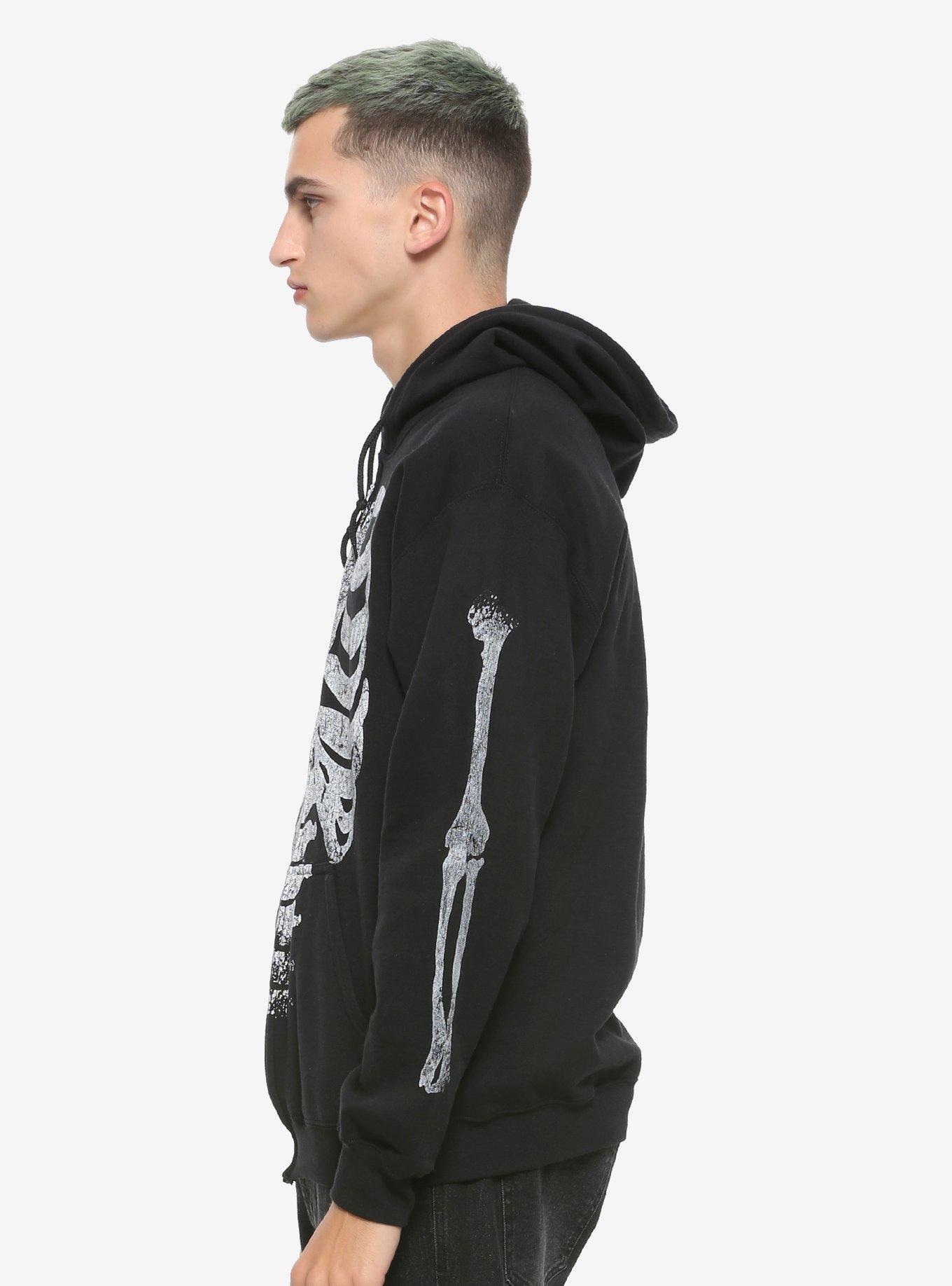 Skeleton Zip-Up Hoodie, , alternate