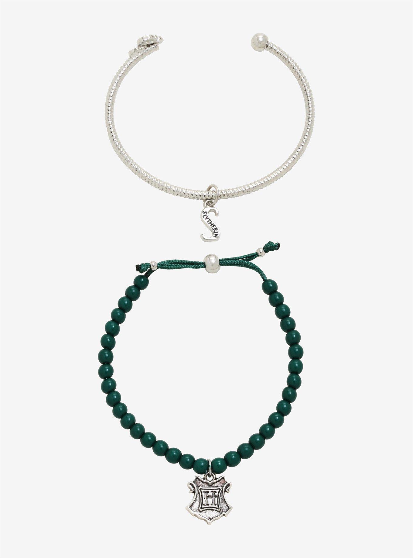 Harry Potter Slytherin Bracelet Set, , alternate