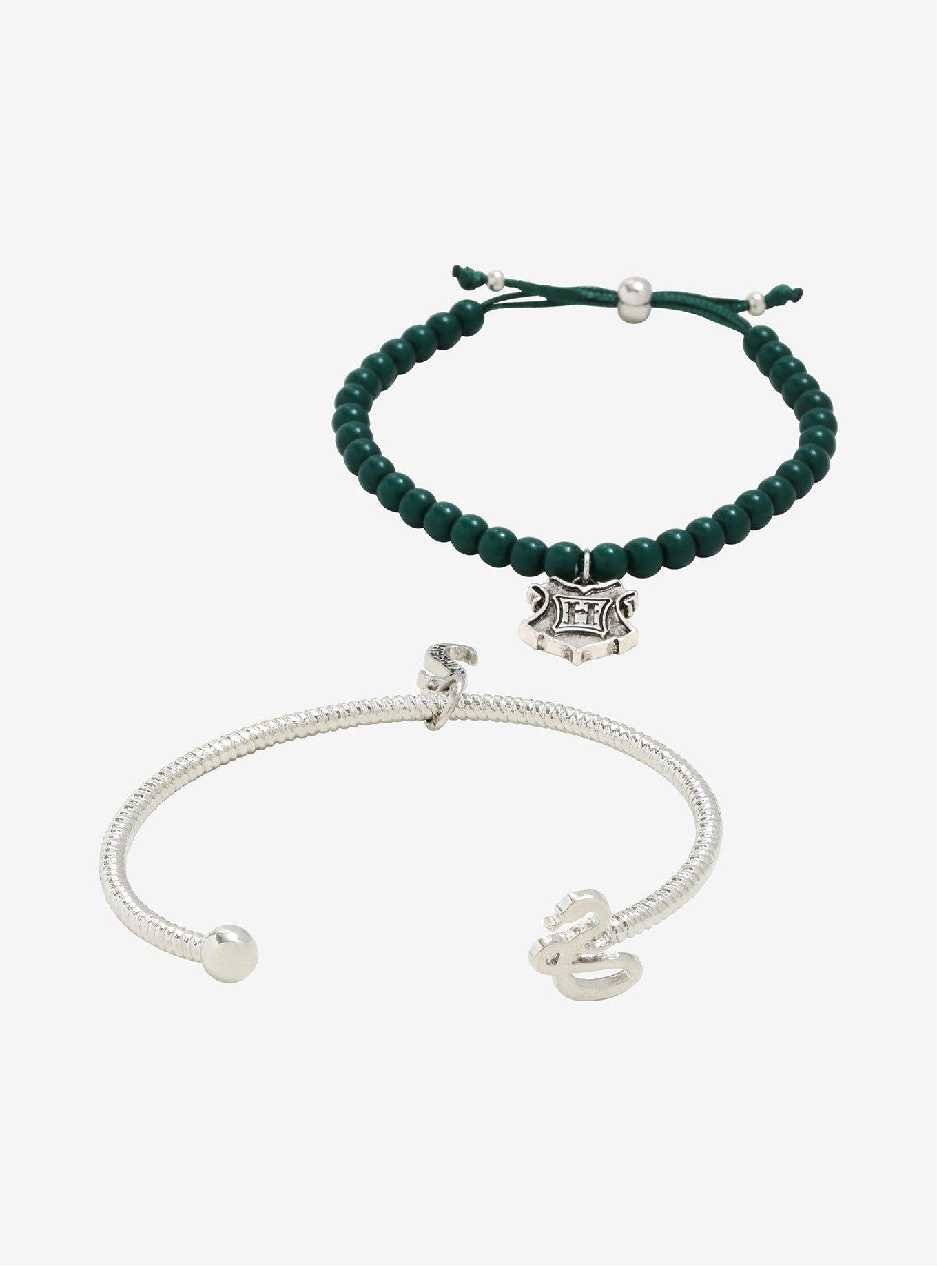 Harry Potter Slytherin Bracelet Set, , alternate