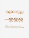 Smiling Face Pearl Barrette Set - BoxLunch Exclusive, , alternate