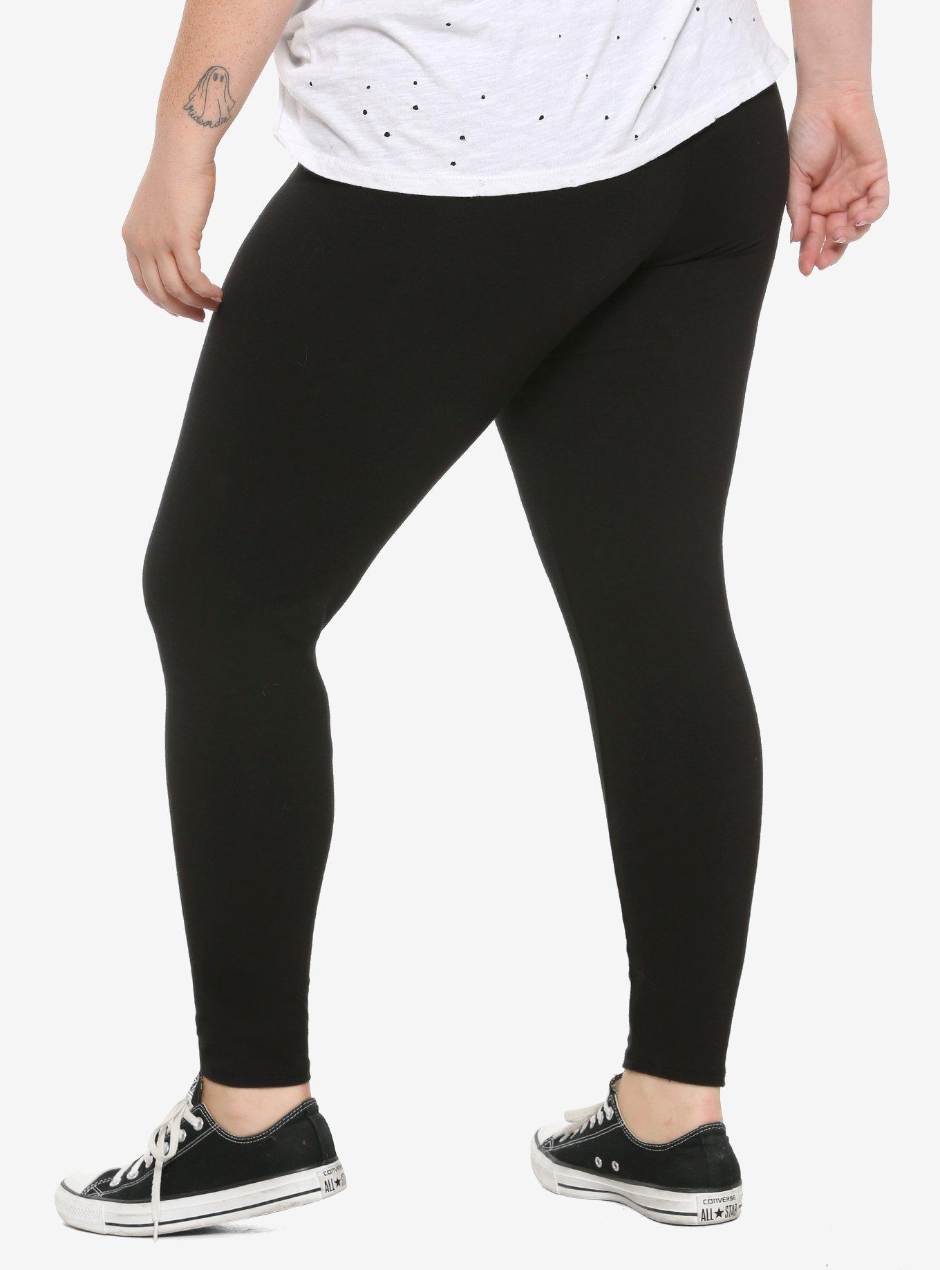 Reflective Skeleton Leggings Plus Size, , alternate