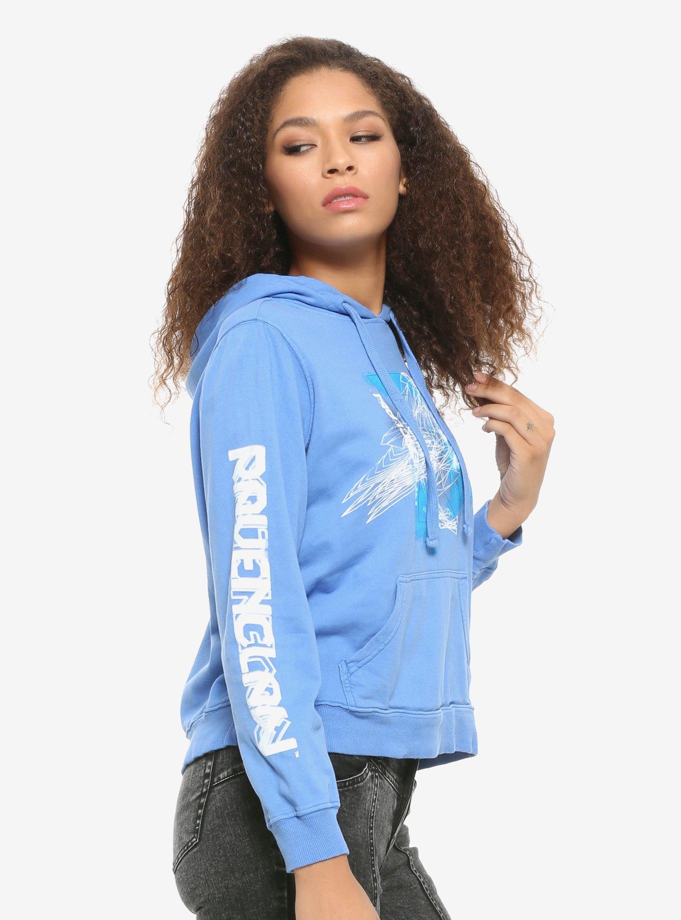 Harry Potter Ravenclaw Geometric Girls Hoodie, BLUE, alternate