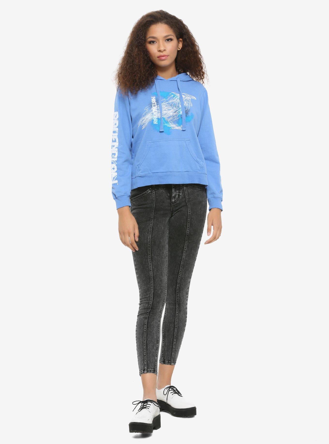 Harry Potter Ravenclaw Geometric Girls Hoodie, BLUE, alternate