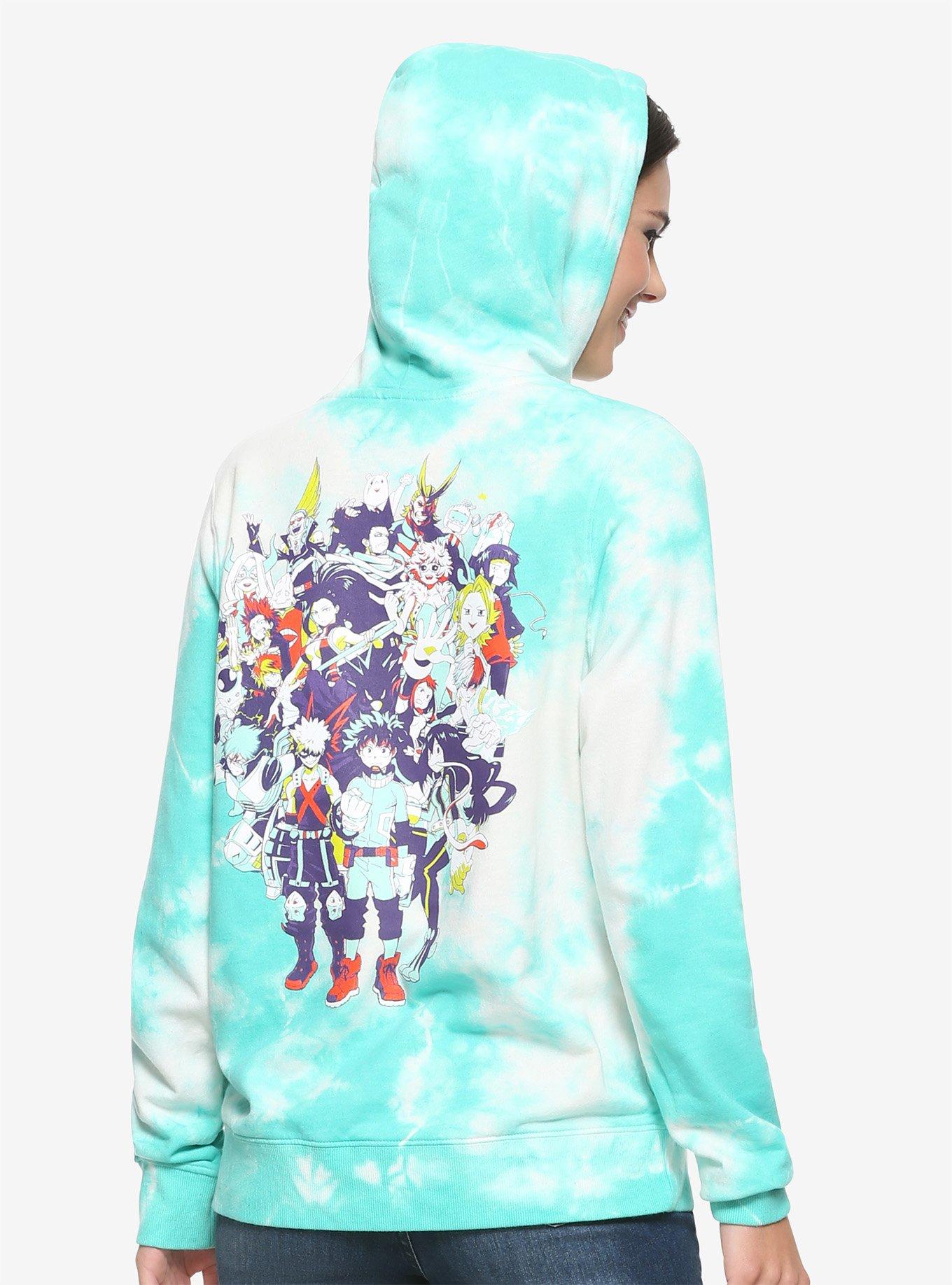 My Hero Academia Group Girls Tie-Dye Hoodie, MULTI, alternate
