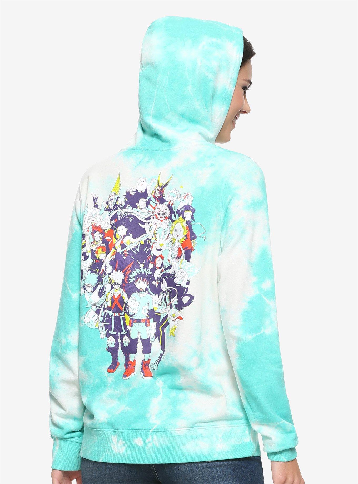 My Hero Academia Group Girls Tie-Dye Hoodie, MULTI, alternate