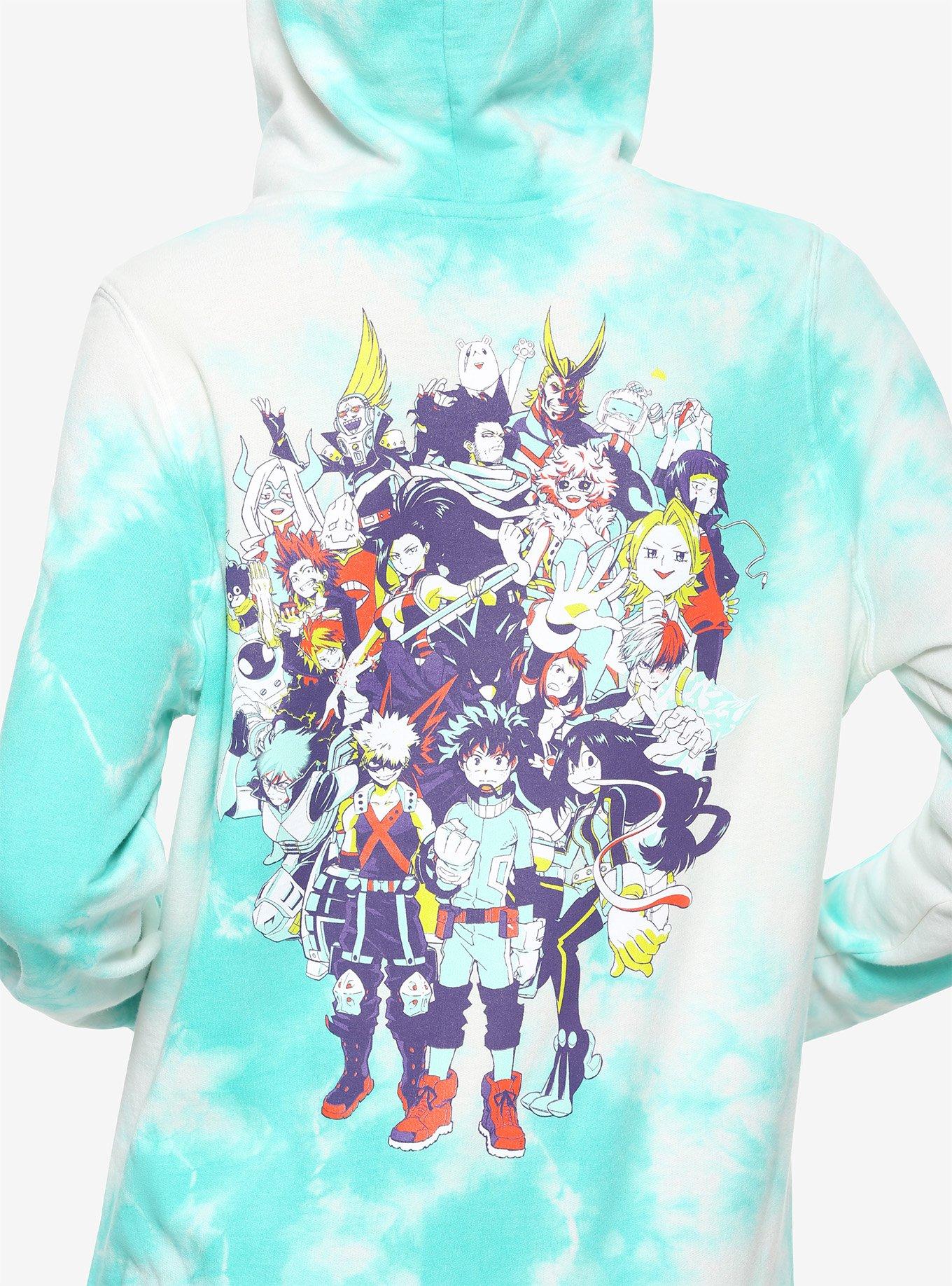 My Hero Academia Group Girls Tie-Dye Hoodie, MULTI, alternate