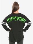Beetlejuice It's Showtime Girls Athletic Jersey, GREEN, alternate