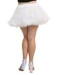 White Layered Tulle Petticoat Plus Size, , alternate