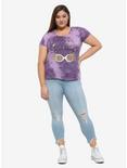 Harry Potter Luna Lovegood Tie-Dye Girls T-Shirt Plus Size, PURPLE, alternate