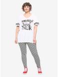 Cowboy Bebob Black & White Girls Athletic T-Shirt Plus Size, BLACK, alternate