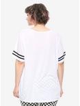 Cowboy Bebob Black & White Girls Athletic T-Shirt Plus Size, BLACK, alternate