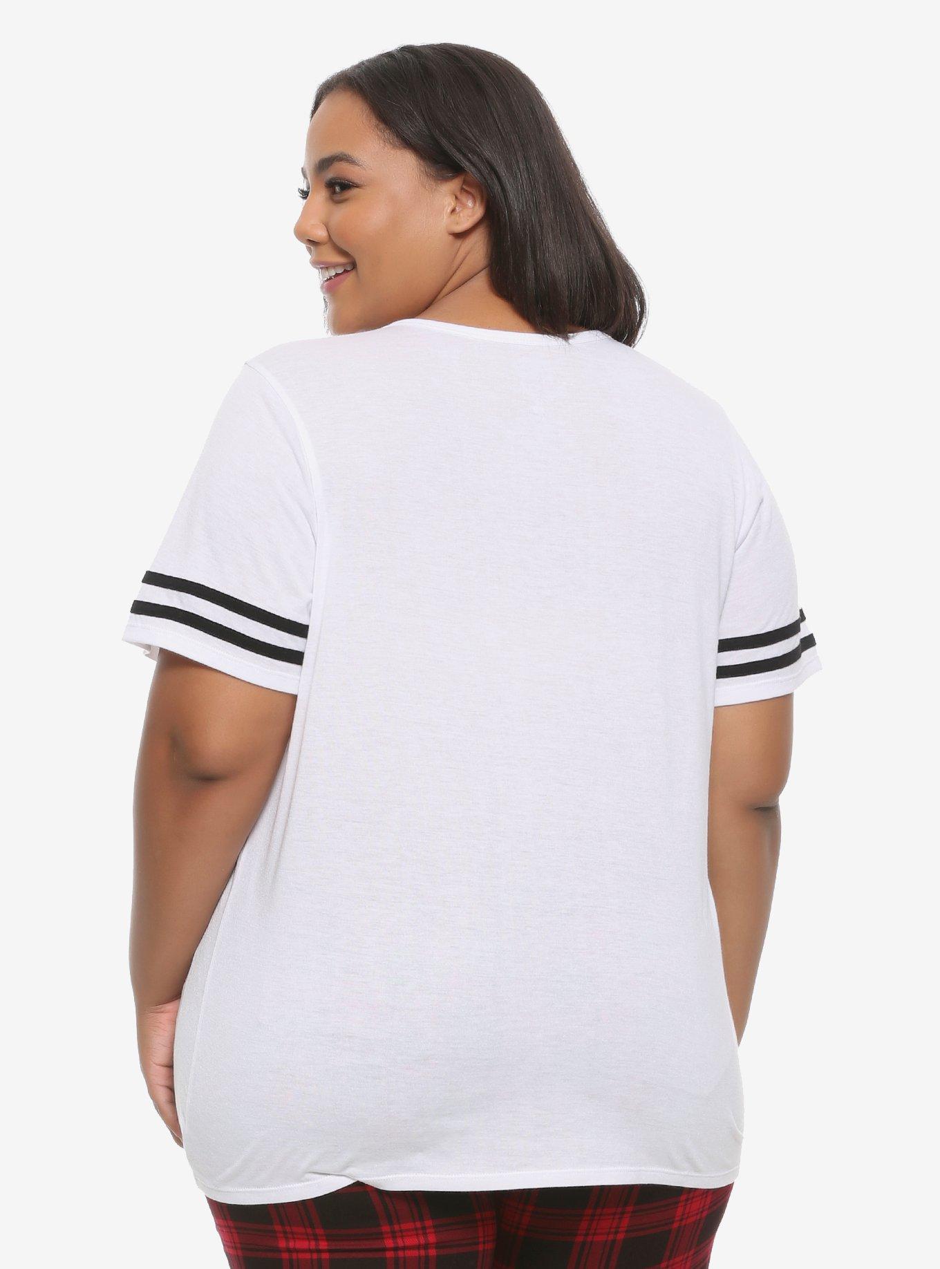 My Hero Academia Black & White Girls Athletic T-Shirt Plus Size, BLACK, alternate