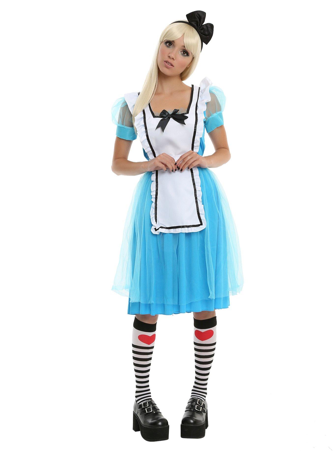 Classic Alice Costume, WHITE  BLUE, alternate