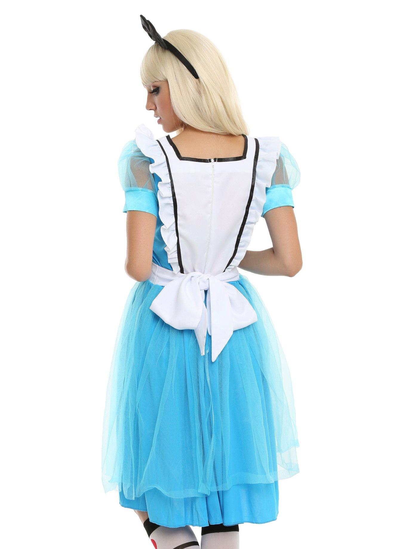 Classic Alice Costume, WHITE  BLUE, alternate
