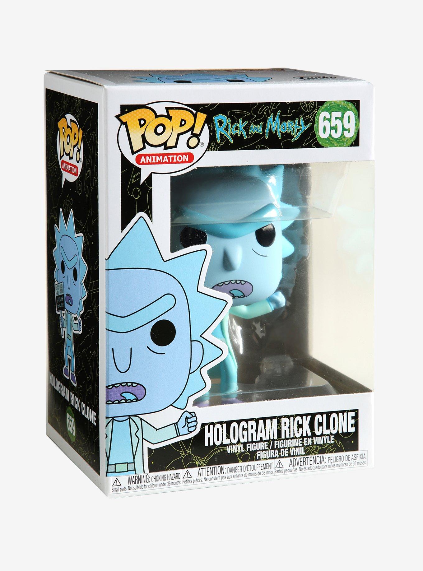 Funko Pop! Rick and Morty Hologram Rick Clone Vinyl Figure, , alternate