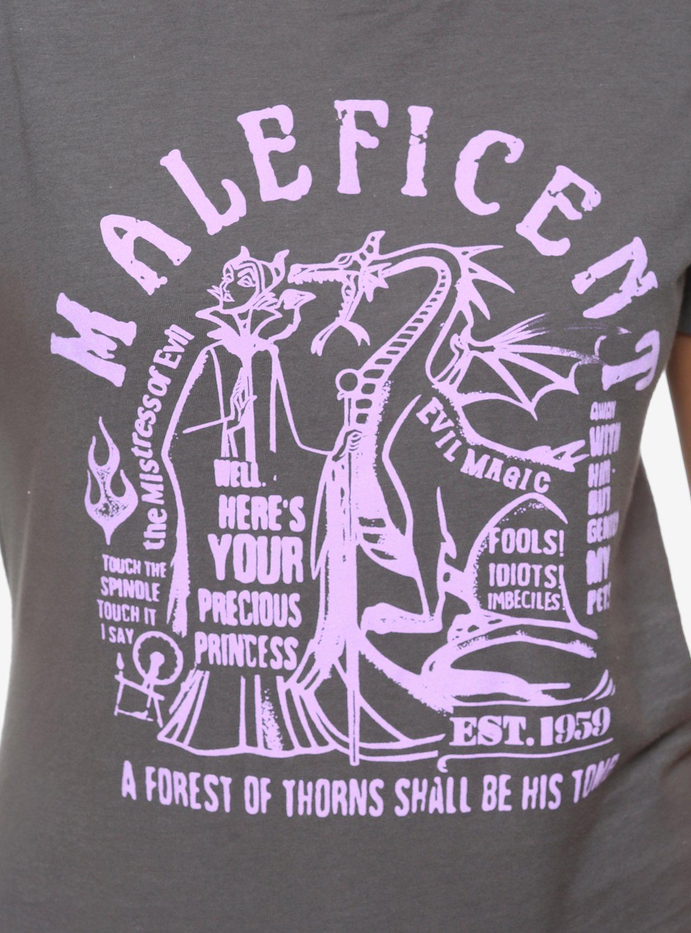 Disney Sleeping Beauty Maleficent Dragon Quote Women's T-Shirt - BoxLunch Exclusive, , alternate