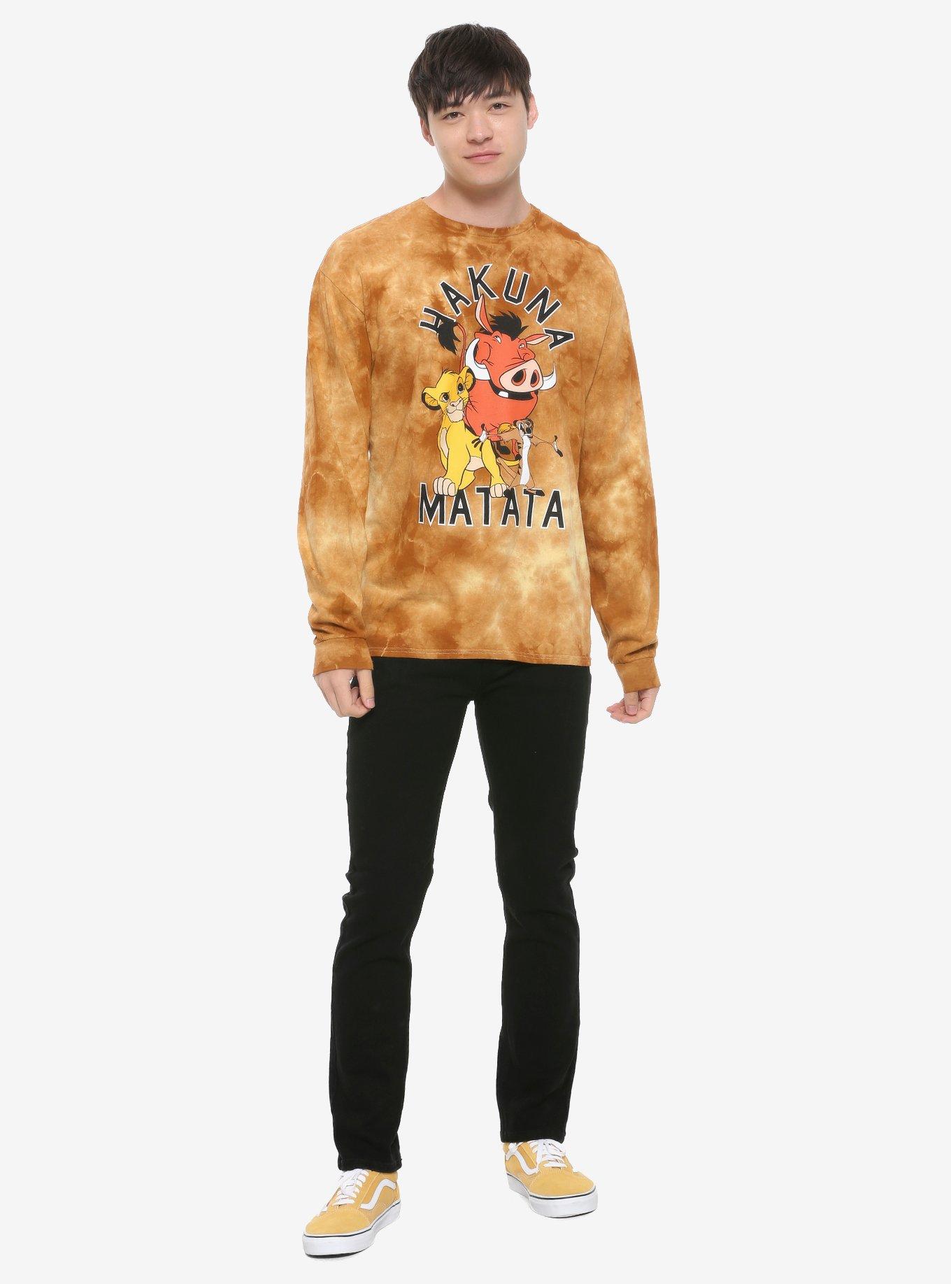 The Lion King Hakuna Matata Tie-Dye Long-Sleeve T-Shirt, MULTI, alternate