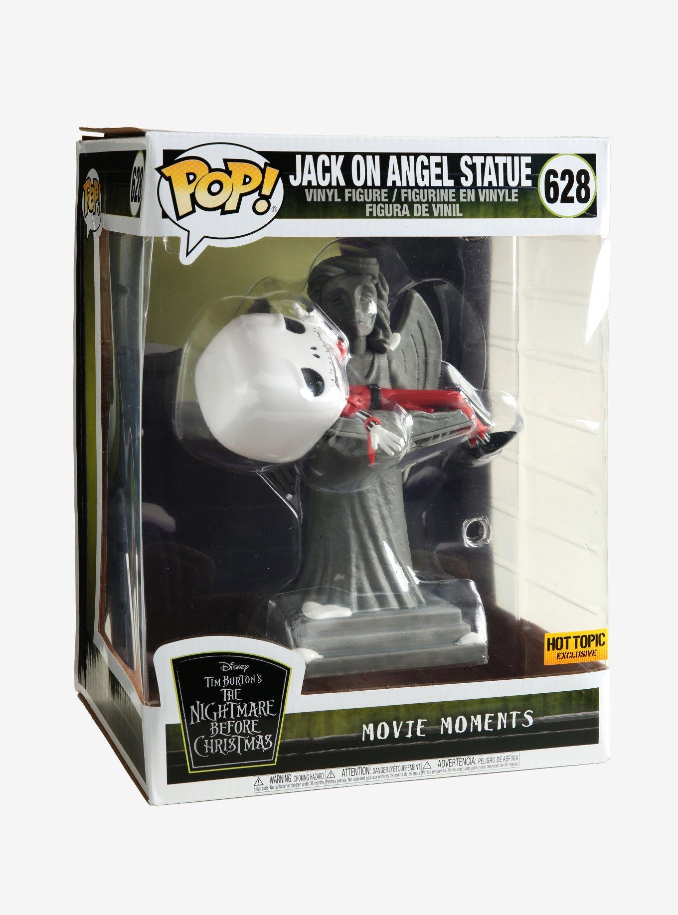 Funko Disney The Nightmare Before Christmas Pop! Jack On Angel Statue Movie  Moments Vinyl Figure Hot Topic Exclusive