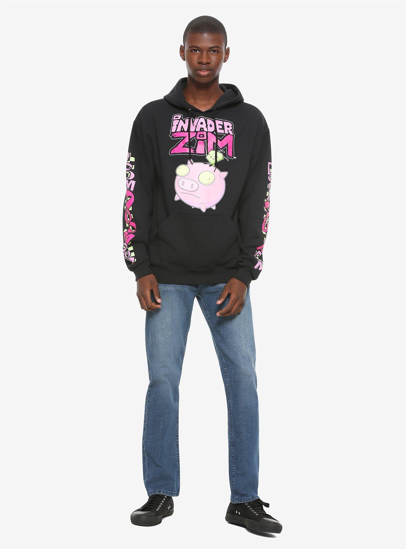 Invader Zim Gir & Pig Doom Hoodie, MULTI, alternate