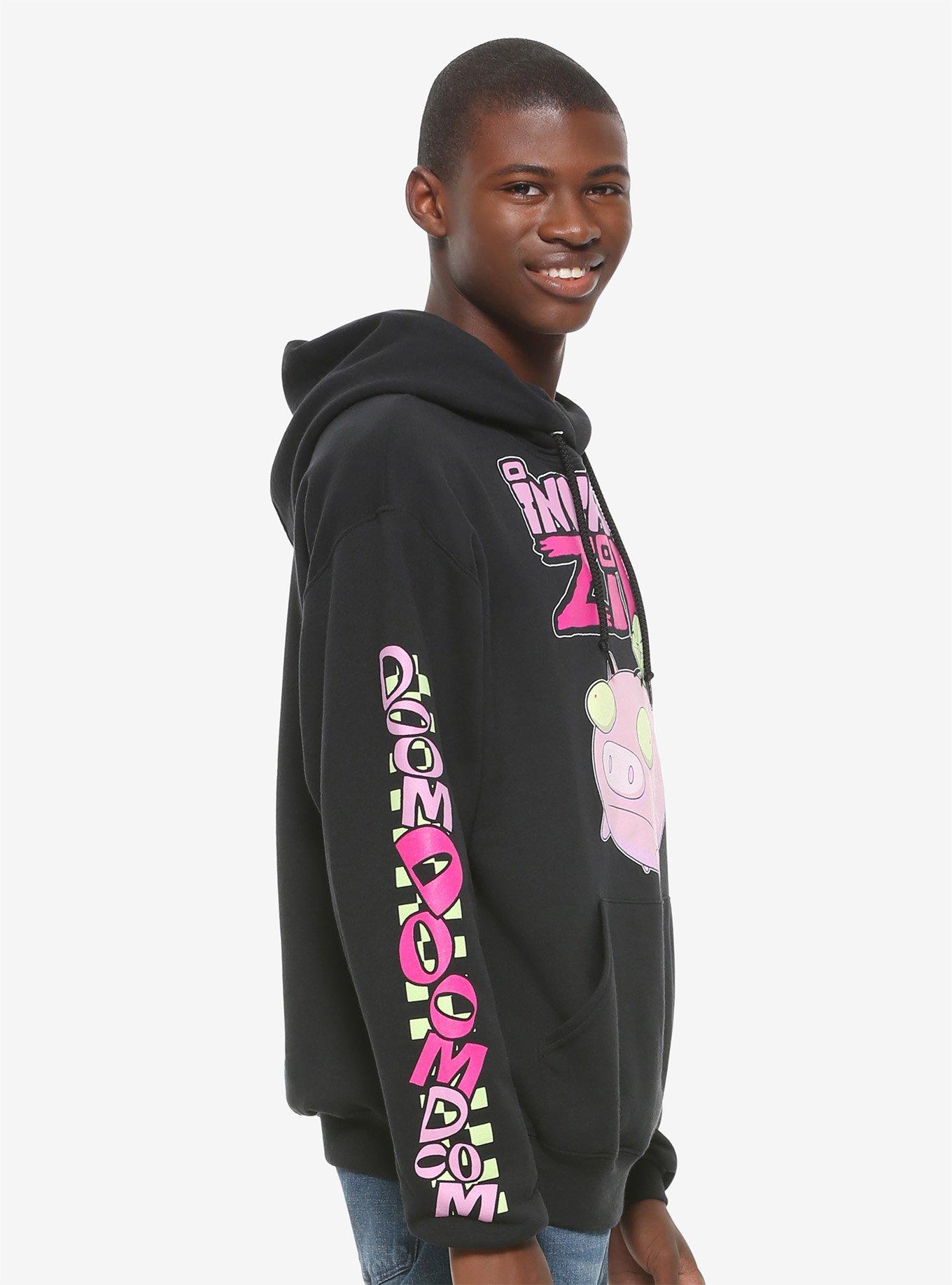 Invader Zim Gir & Pig Doom Hoodie, MULTI, alternate