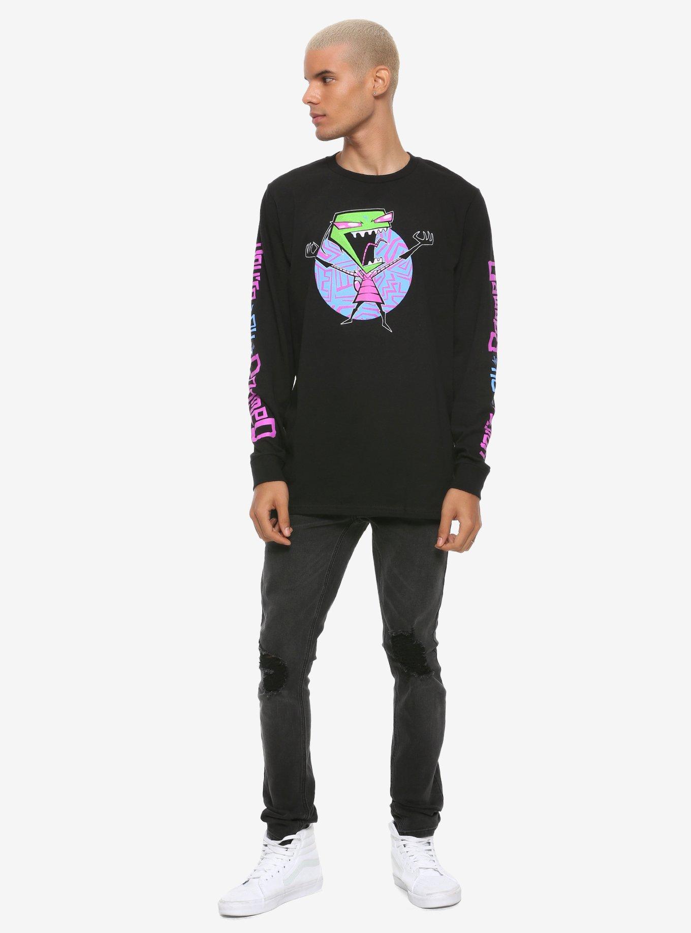 Invader Zim You're All Doomed Long-Sleeve T-Shirt, MULTI, alternate