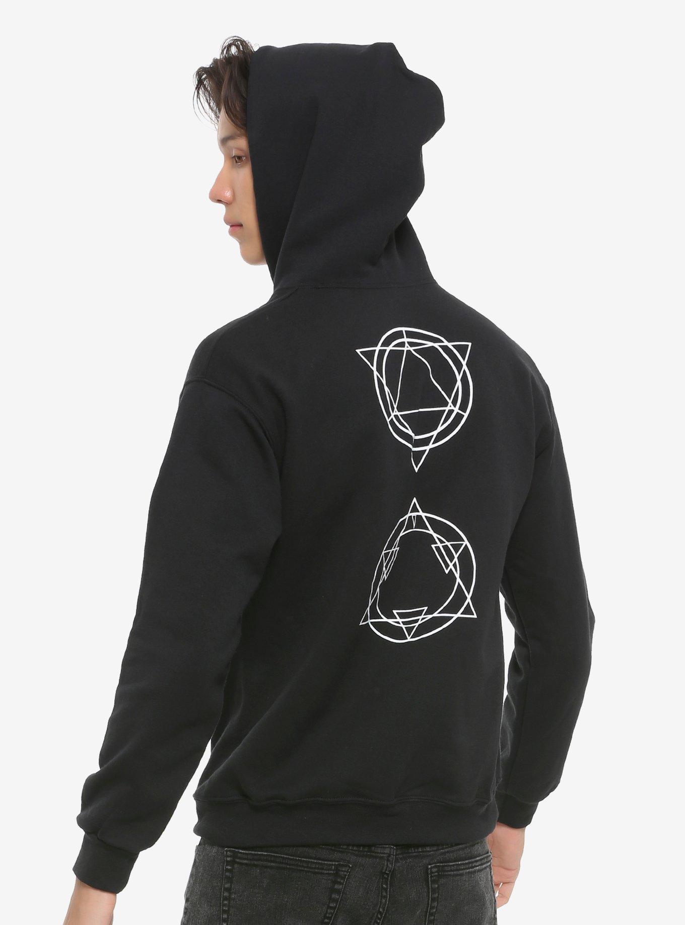 Fullmetal Alchemist Symbol Spine Hoodie, WHITE, alternate