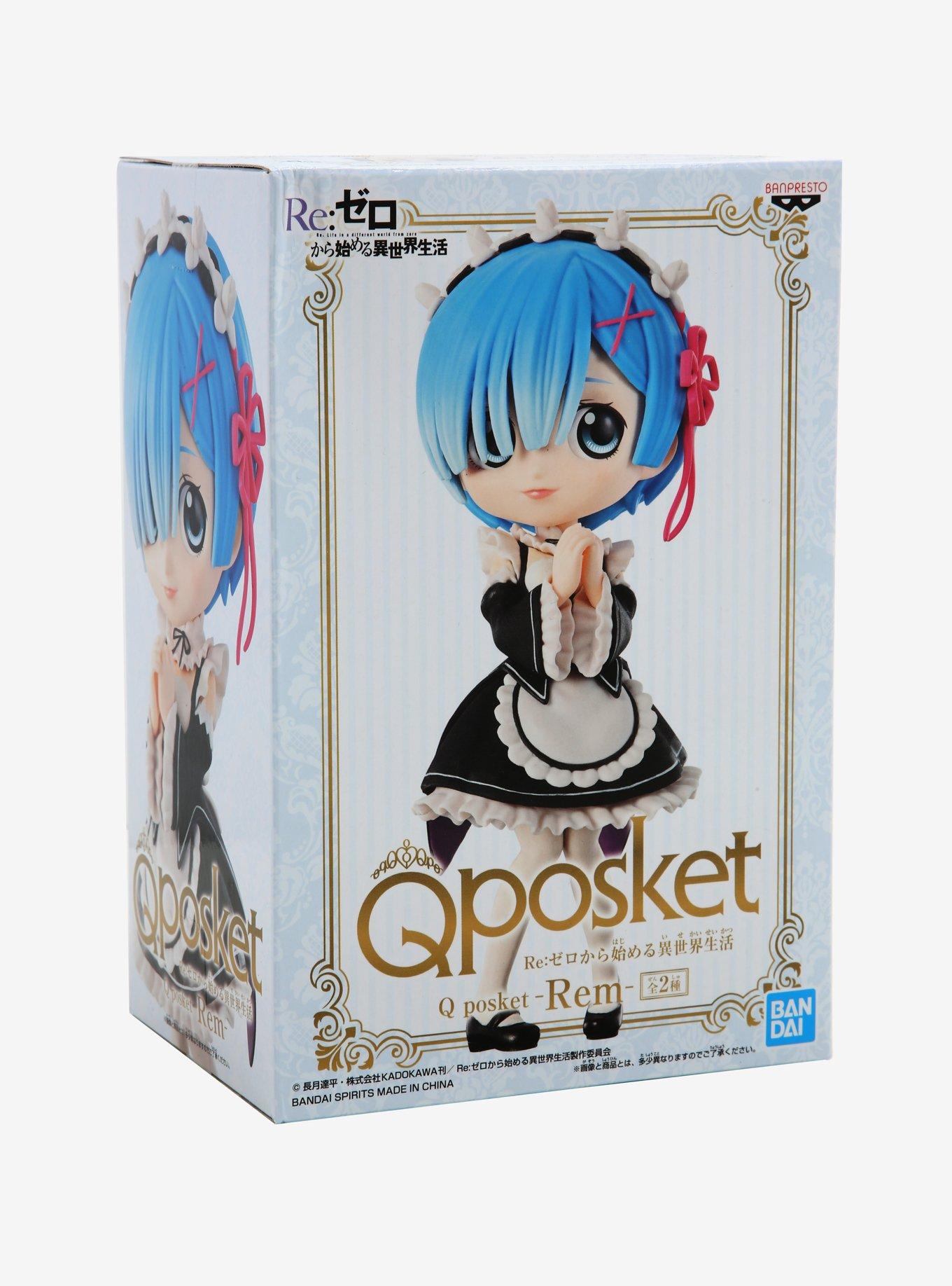 Re:Zero Starting Life In Another World Q Posket Rem (Ver.A) Vinyl Figure, , alternate