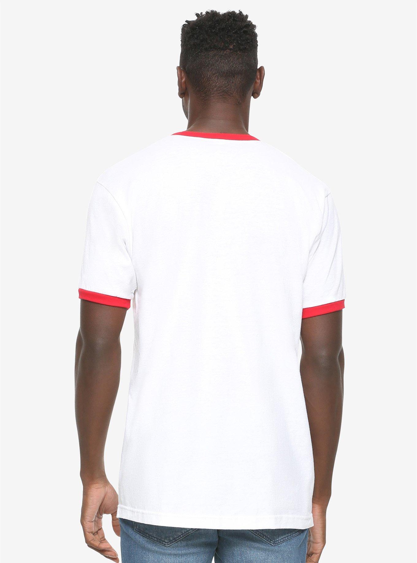 Dungeons & Dragons Ancient Red Dragon Ringer T-Shirt - BoxLunch Exclusive, WHITE, alternate