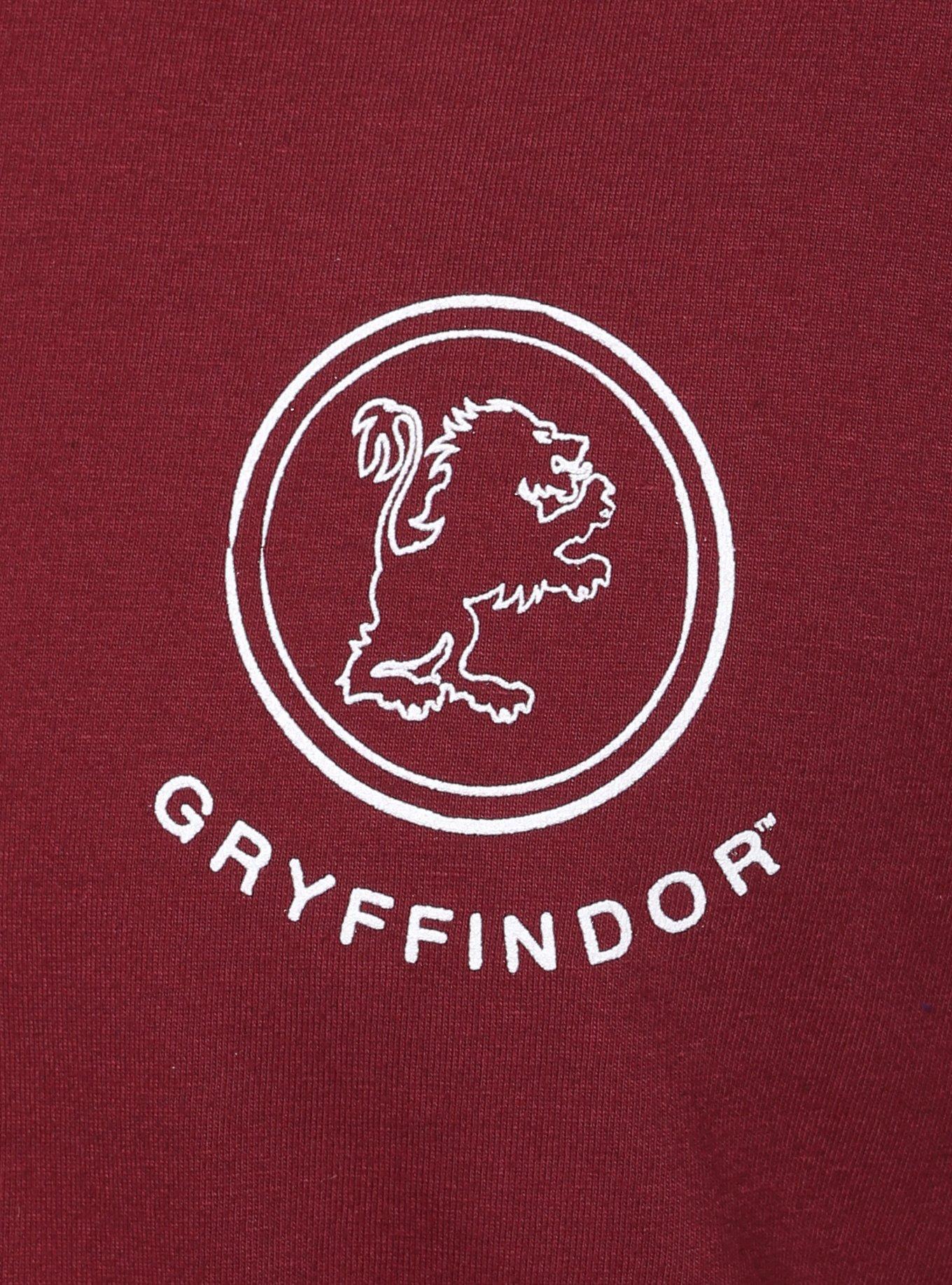 Harry Potter Gryffindor Line Art Long-Sleeve T-Shirt, WHITE, alternate
