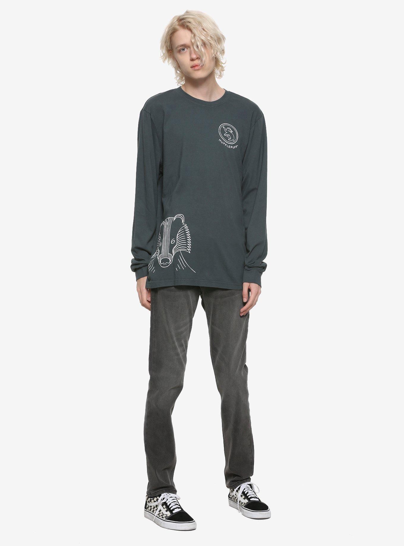 Harry Potter Hufflepuff Line Art Long-Sleeve T-Shirt | Hot Topic