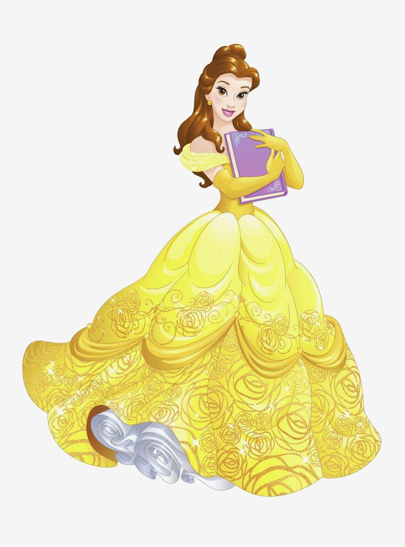 Disney Beauty And The Beast Sparkling Princess Belle Peel And Stick Giant Wall Decals, , alternate
