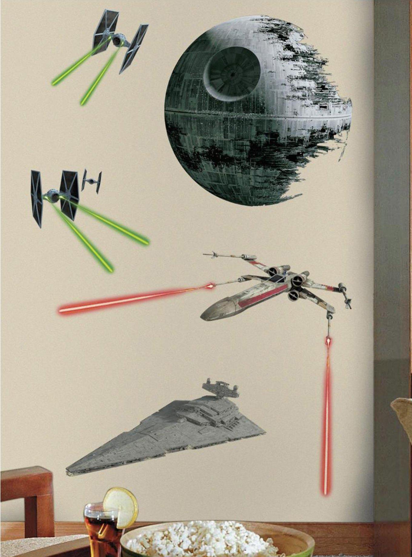 Star Wars Classic Space Ships Peel & Stick Giant Wall Decals, , alternate
