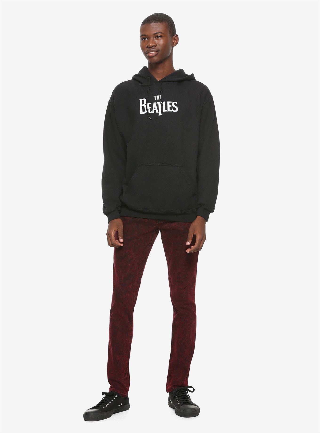 The Beatles Japanese Poster Hoodie, BLACK, alternate