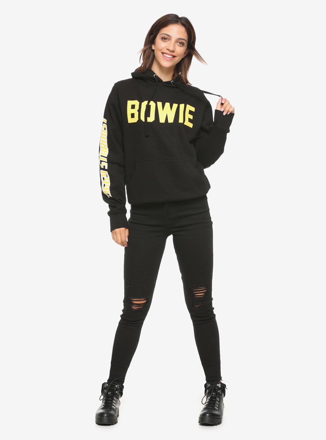 David Bowie Ziggy Stardust Girls Hoodie, BLACK, alternate