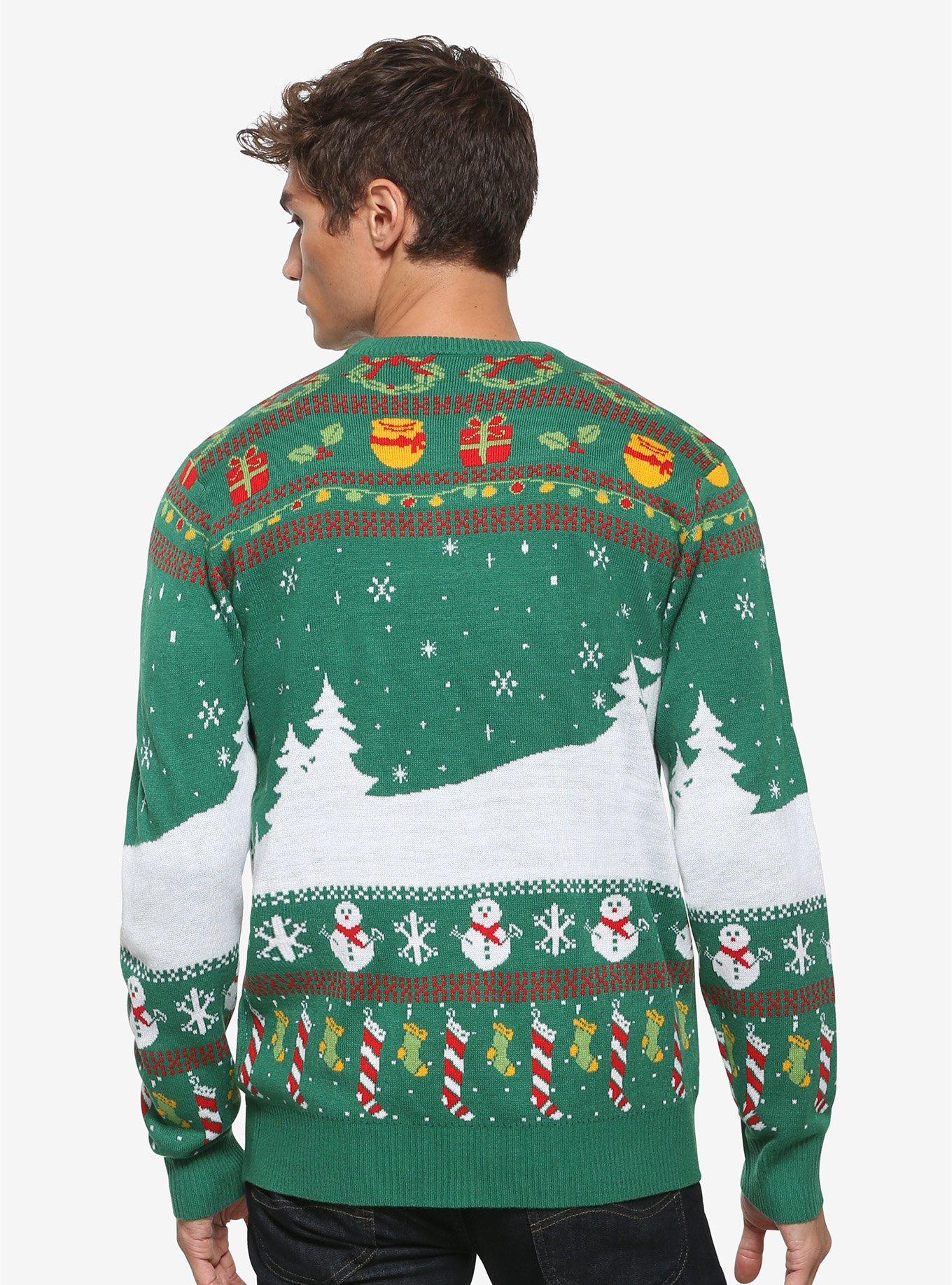 Disney Winnie the Pooh Ugly Holiday Sweater - BoxLunch Exclusive, , alternate