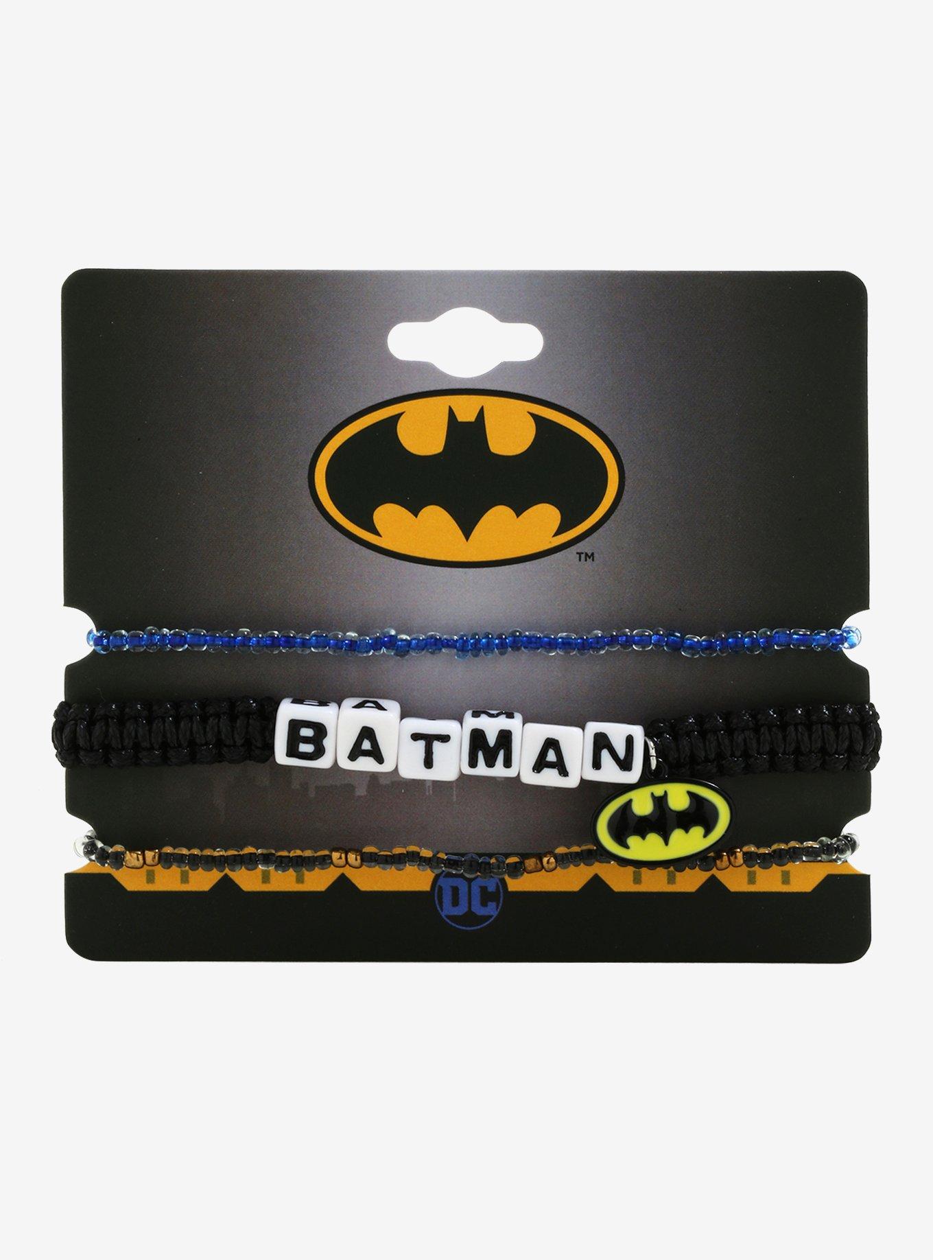 DC Comics Batman Letter Bead Bracelet Set - BoxLunch Exclusive, , alternate